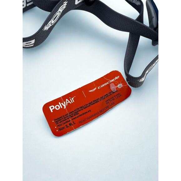 Cascade PolyAir-PA Showtime Lacrosse Goggles Navy Silver NWT ASTM F803 - Picture 7 of 9